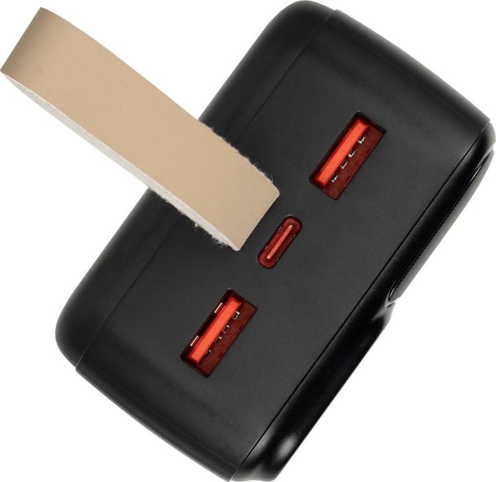Produktbild Rivacase Powerbank 30000 mAh USB-C 20W + LCD schwarz (1x I/O USB-C PD 18W / PD 20W 2x USB-A QC 3.0 (30000 mAh, 20 W, 111 Wh)