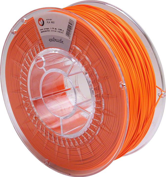Actual product image Extrudr PLA NX2 Neon Orange 1.75 mm 2.500 g (PLA, 1.75 mm, 2.50 g, Orange)