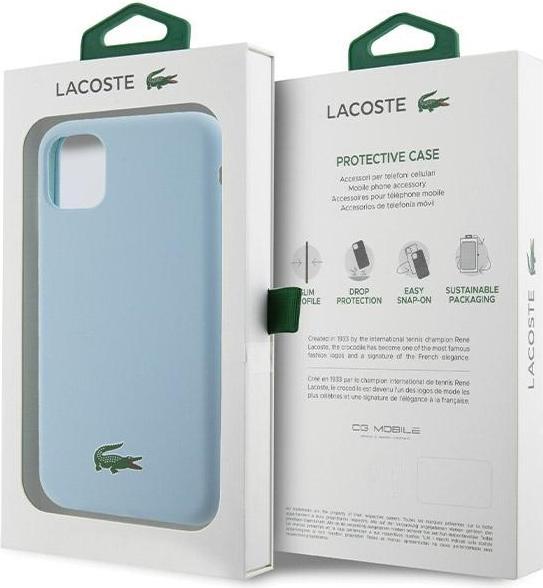 Produktbild Lacoste LCHMN61SLOLB iPhone 11 / Xr 6.1" jasnoniebieski/light blue hardcase Silicone Croc Logo MagSa (Apple iPhone XR, Apple iPhone 11)
