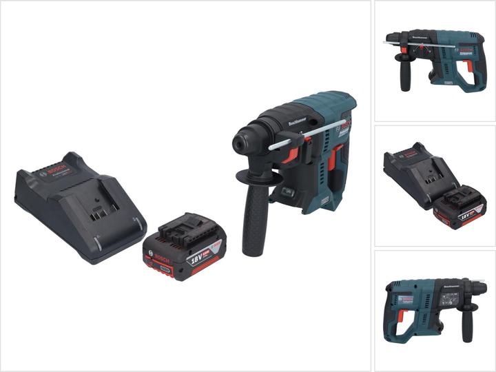 Produktbild Bosch Professional Bosch GBH 18V-21 Professional Akku Bohrhammer 18 V 2,0 J SDS plus Brushless + 1x Akku 5,0 Ah + Lade (Akkubetrieb)