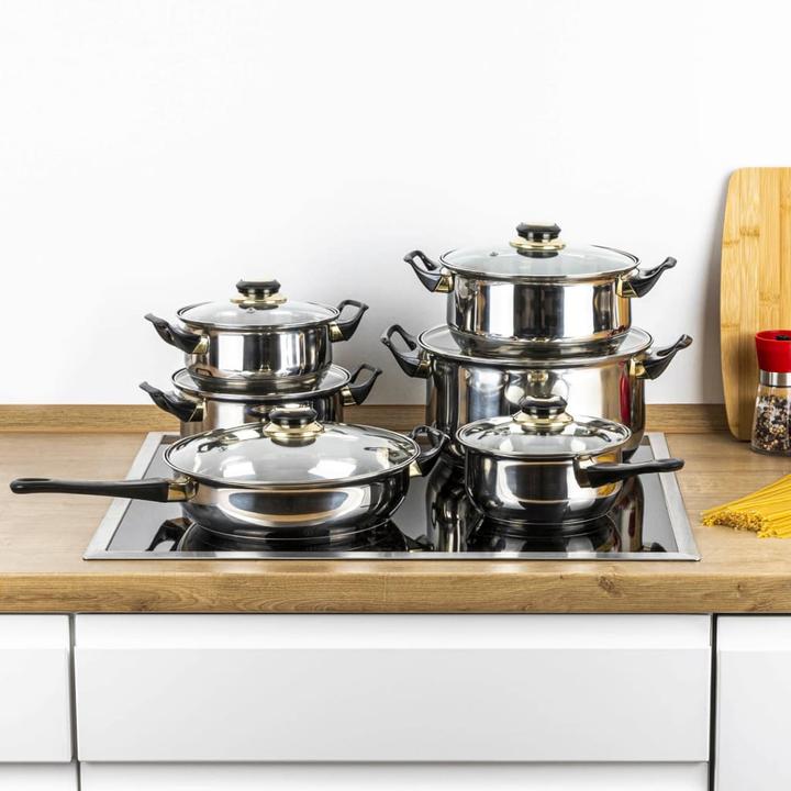 Actual product image Childhome Ensemble d'ustensiles de cuisine (Pan set + pot set, Stainless steel)