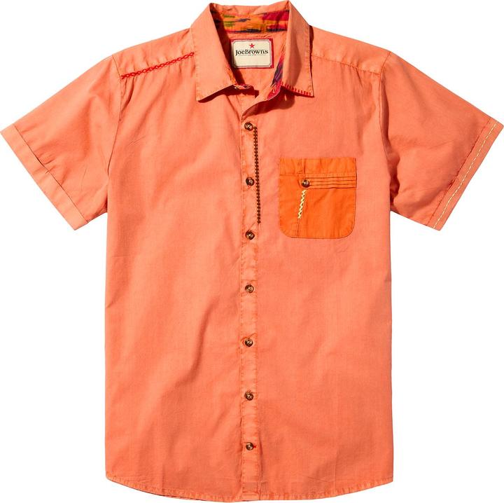 Actual product image Joe Browns Short Sleeve Contrast Pocket Shirt (XL)