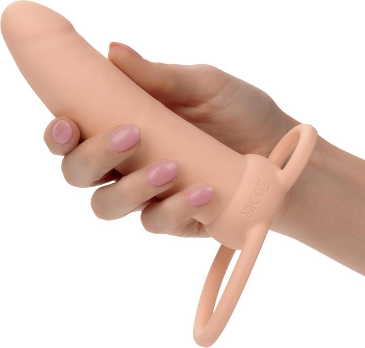 Actual product image CalExotics Maxx Thick Dual Penetrator 10 Vibrations Meat