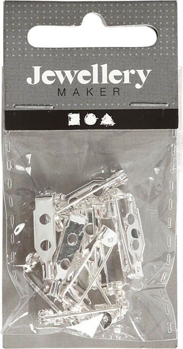 Produktbild Creativ Company Broschennadel versilbert 15 mm, 10 Stk.