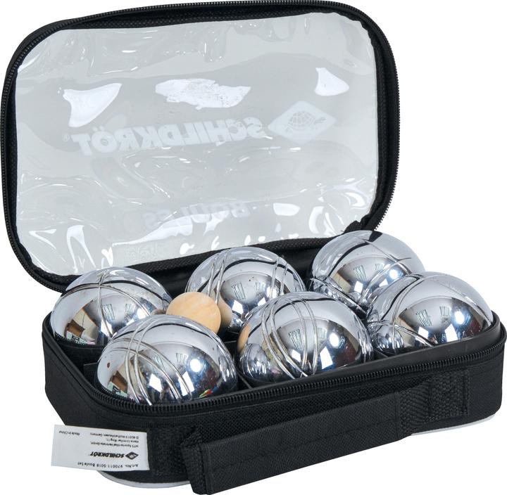 Immagine prodotto Schildkröt Set di bocce / Boccia / Pentanque in acciaio (6 x, 72.50 mm)