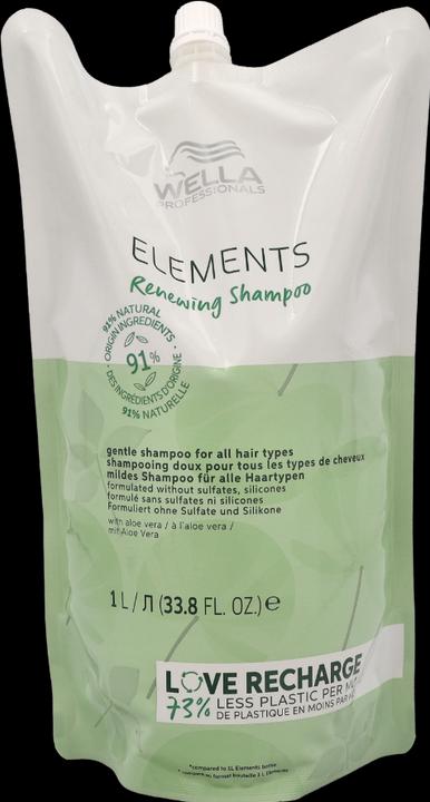 Actual product image Wella Elements Renewing Shampoo Pouch (1000 ml, Liquid shampoo)