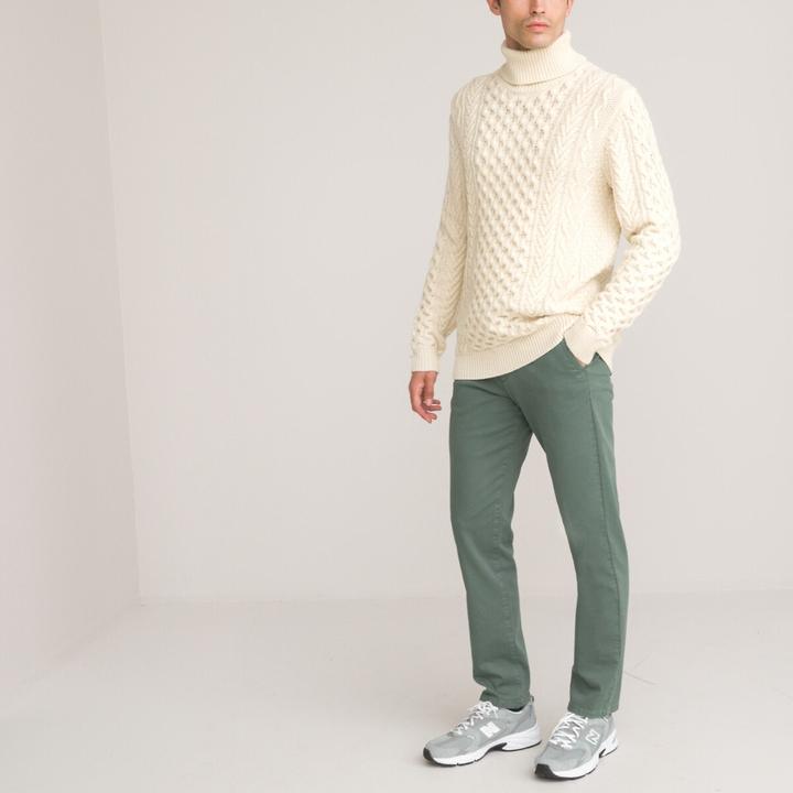 Produktbild La Redoute Collections Rollkragenpullover mit Zopfmuster (M)
