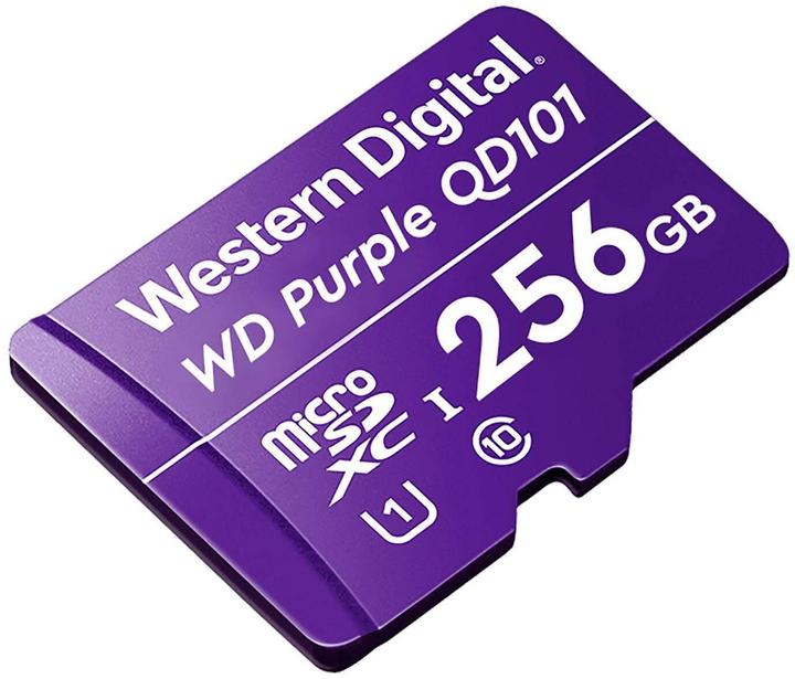 Immagine prodotto WD Viola, Sorveglianza, microSD XC, Classe - 10, UHS 1 (256 GB, microSDXC, U1, UHS-I)