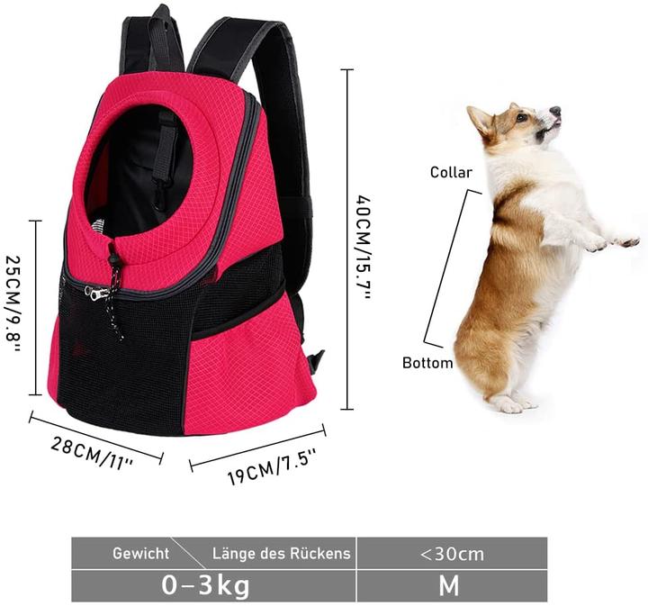 Image du produit GoGou Sac à dos pour chien (rouge)
