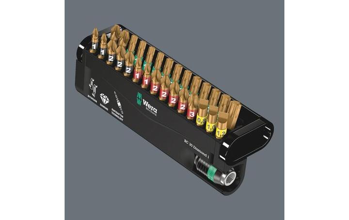 Actual product image Wera Bit-Check 30 Diamond 1 (10, 15, 20, 25, 30, 40, 3/8", 3/4", 1/4", 5/16", 1/2")