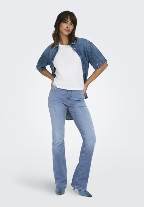 Actual product image Only ONLBLUSH Mid waist flared jeans Flared fit jeans (32)