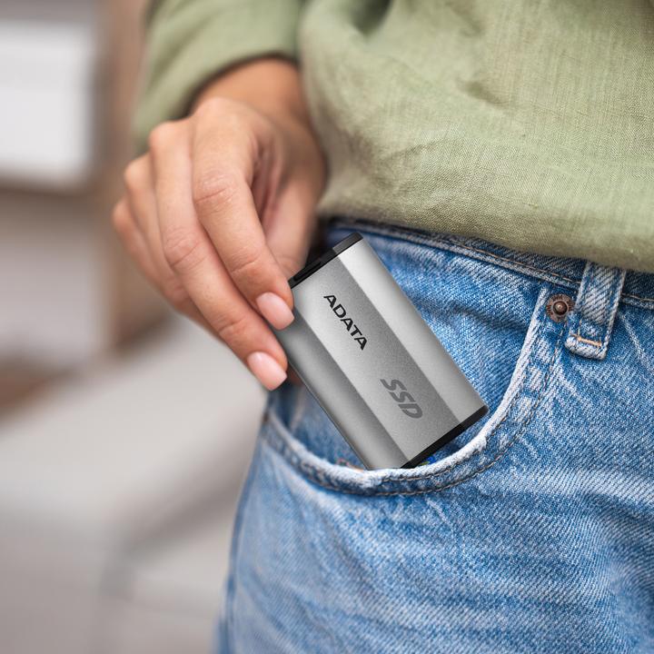 Actual product image Adata Dysk SSD External SD810 USB3.2C /s Silver (4000 GB)