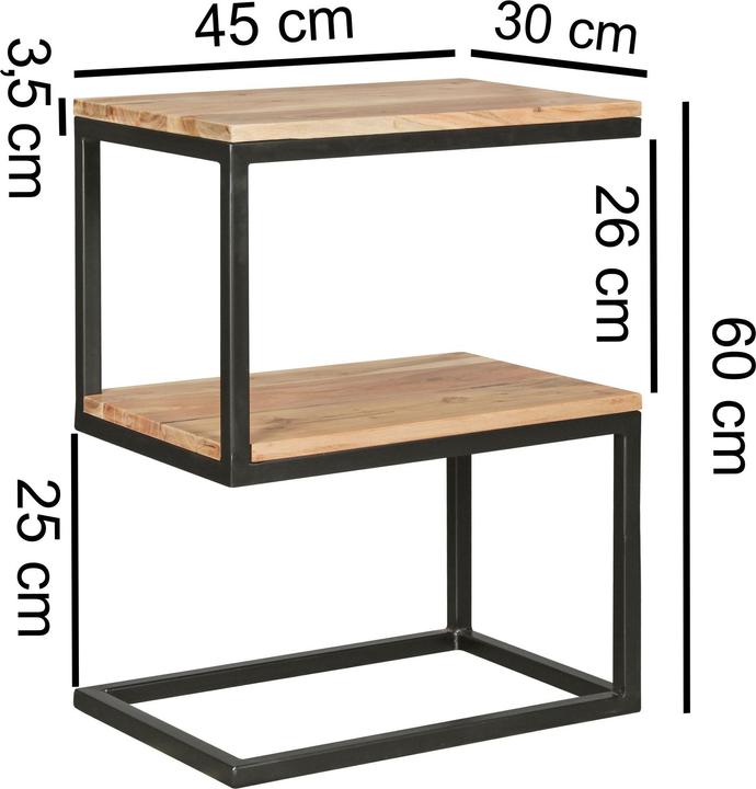 Actual product image Wohnling Akola (45 x 30 x 60 cm)