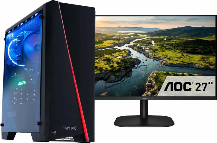 Produktbild Captiva PC Power Starter R85-872 TFT Bundle (Ryzen 5 5600G/SSD 500GB/32GB/WLAN/w/o OS) (AMD Ryzen 5 5600G, 32 GB, 500 GB, AMD Radeon Graphics)