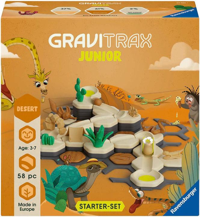 Produktbild Ravensburger GraviTrax Junior Starter-Set S Desert - Erweiterbare Kugelbahn für Kinder, Murmelbahn