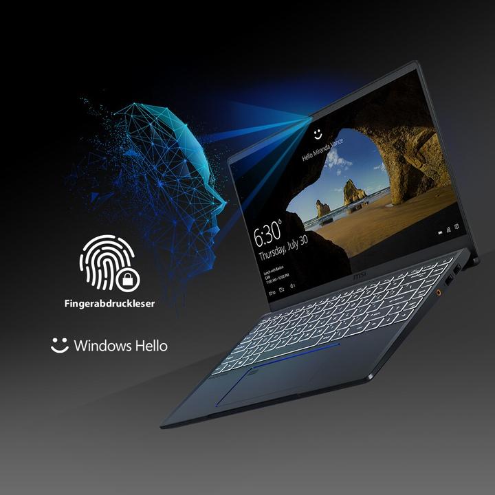 Image du produit MSI Prestige 14 (14", Intel Core i7-10710U, 16 Go, 1000 Go, DE)