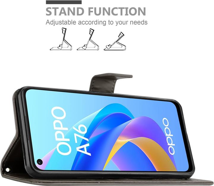 Immagine prodotto Cadorabo Custodia a libro floreale per Oppo A36 / A76 / A96 4G / K10 4G / Realme 9i (Realme 9i, Oppo A76, Oppo A36, Samsung Galaxy S10)