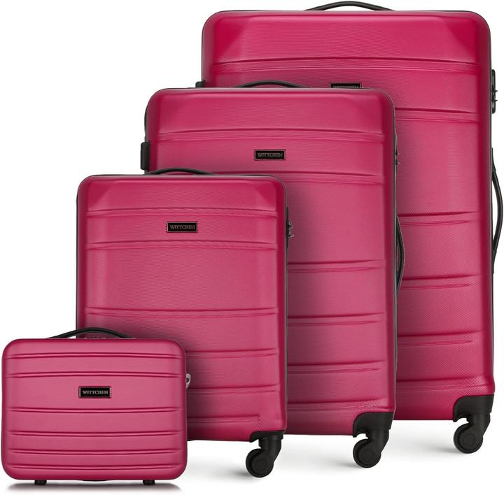 Immagine prodotto Wittchen Linea Moderna, XXL Rosa (98 l, Bagaglio a mano (fino a 50 litri), M (50 - 90l), L (90 - 115l))