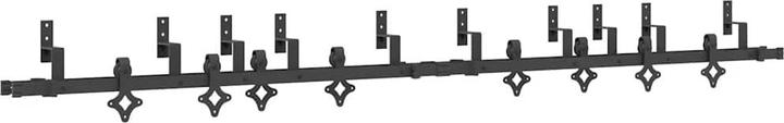 Actual product image VidaXL Sliding door fitting set 152.5 cm steel black Sliding door fitting set