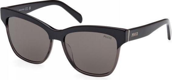 Actual product image Emilio Pucci Squared Black Grey Acetate Sunglasses