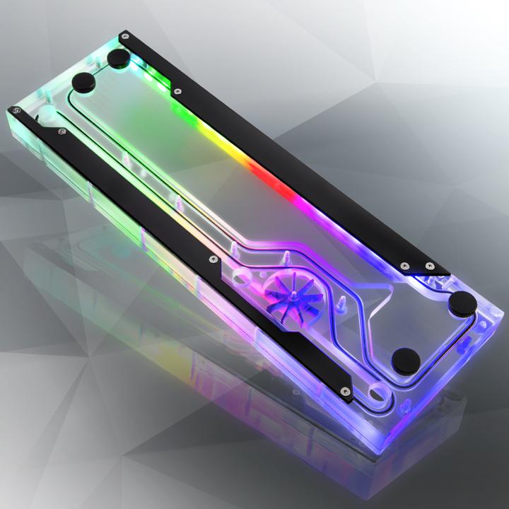 Produktbild Raijintek ACHERON 360 RBW Distro Plate - Acryl, D-RGB