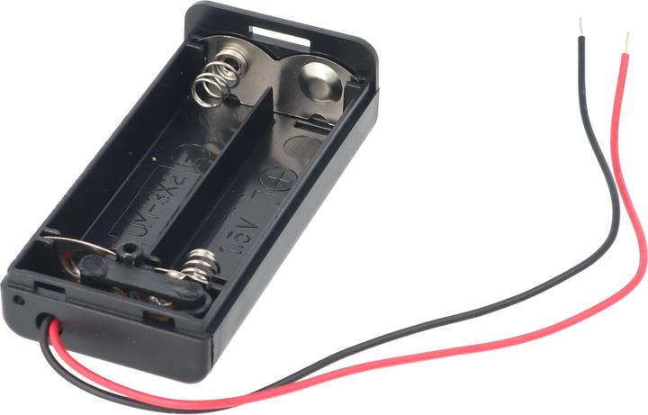 Actual product image XCell Batteriehalter für 2x Mignon AA LR6 Batterie mit An/Aus Schalter