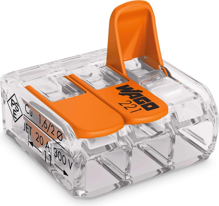 Wago Pince de connexion COMPACT 3 fois 50 pièces