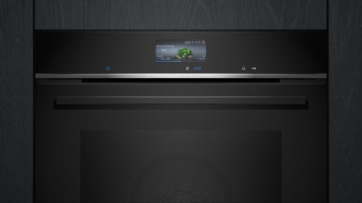 Produktbild Siemens iQ700, Einbau-Backofen, 60 x 60 cm, Schwarz, Edelstahl, HB776GMB1F