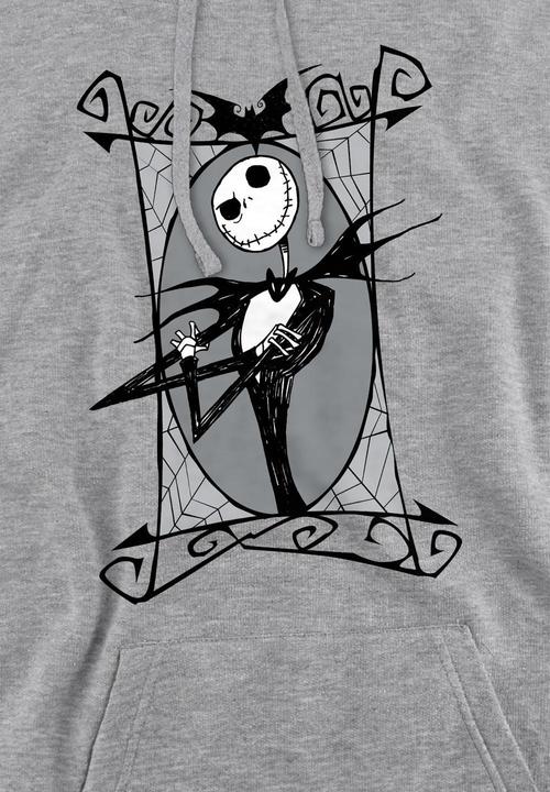 Immagine prodotto The Nightmare Before Christmas Felpa con Cappuccio Jack Skellington Cornice Uomo (XL)