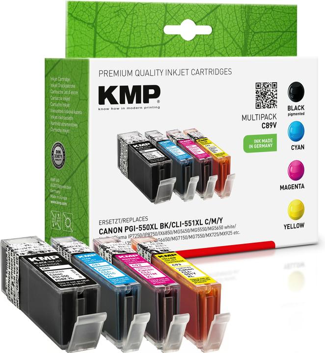 Produktbild KMP C89V Multipack (M, BK, C, Y)
