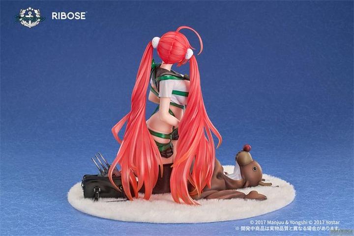 Actual product image Ribose Azur Lane PVC Statue 1/6 Honolulu Manjuu Mischief Ver. 18 cm