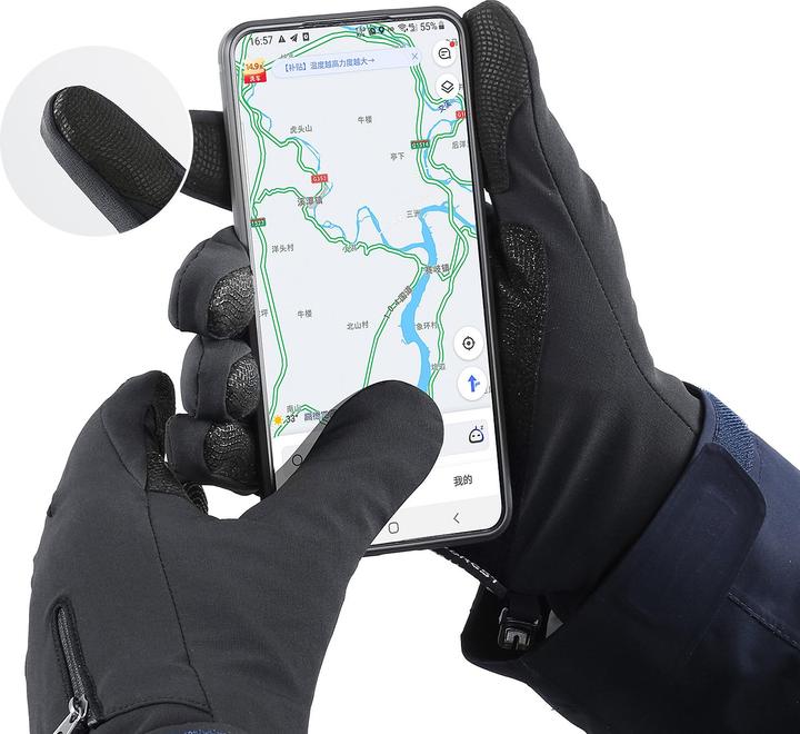 Actual product image Hurtel Rutschfeste Winter-Handy-Sporthandschuhe (XL)