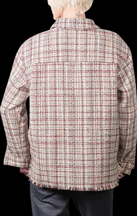 Actual product image Scotch & Soda Glitter Tweed Shirt Jacket Ecru Lurex Melange (M)