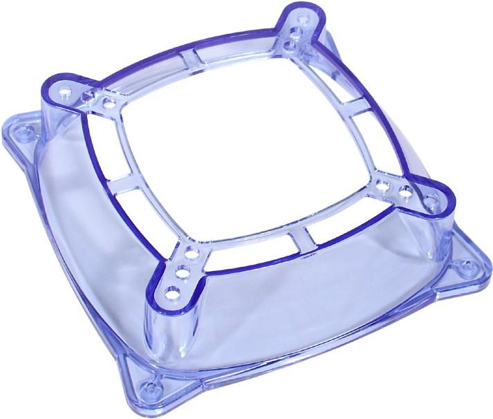 Produktbild InLine Fan-Adapter 120mm auf 70/80/92mm transparent/blue