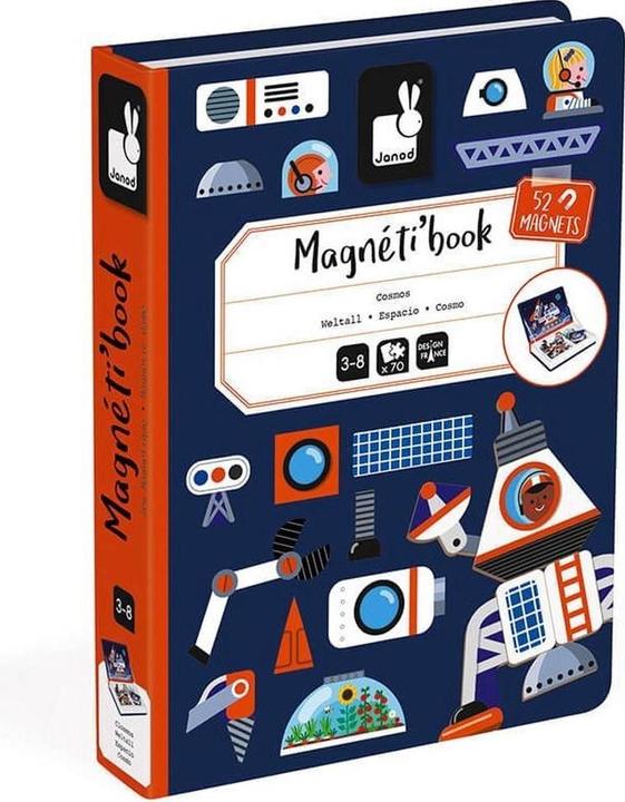 Produktbild Janod Magnetbuch Weltall (Englisch, Deutsch, Französisch, Italienisch)