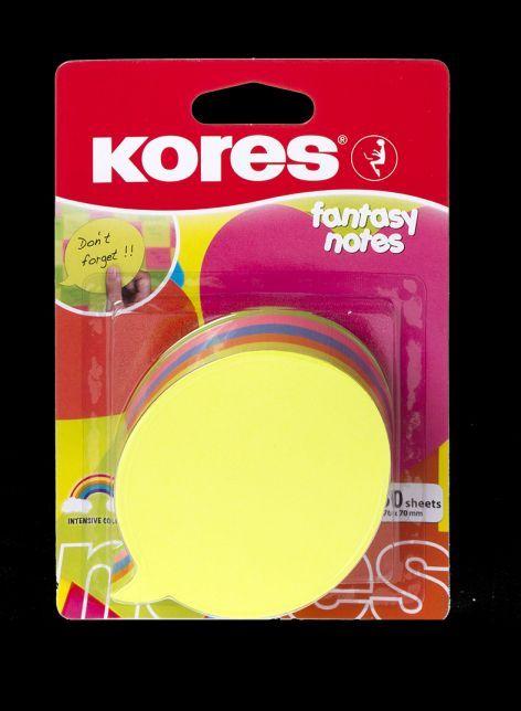 Produktbild Kores Notizzettel Sprechblase 7 x 7 cm, Mehrfarbig (7 x 7 x 11 cm)