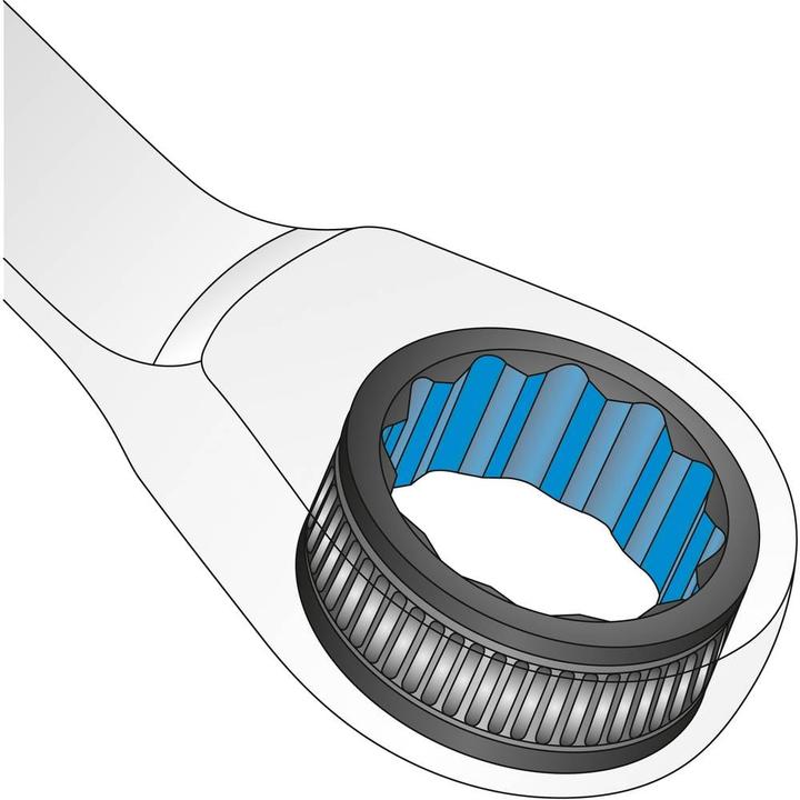 Actual product image Matador Ratchet combination wrench set 5 pcs. 8 - 19 mm (8 mm, 10 mm, 13 mm, 17 mm, 19 mm)