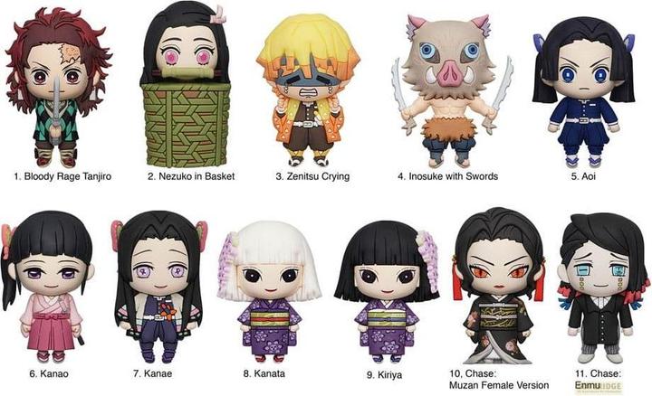 Image du produit Monogram Int. Demon Slayer : Kimetsu no Yaiba 3D PVC Pendentif de poche série 4 Display (24)