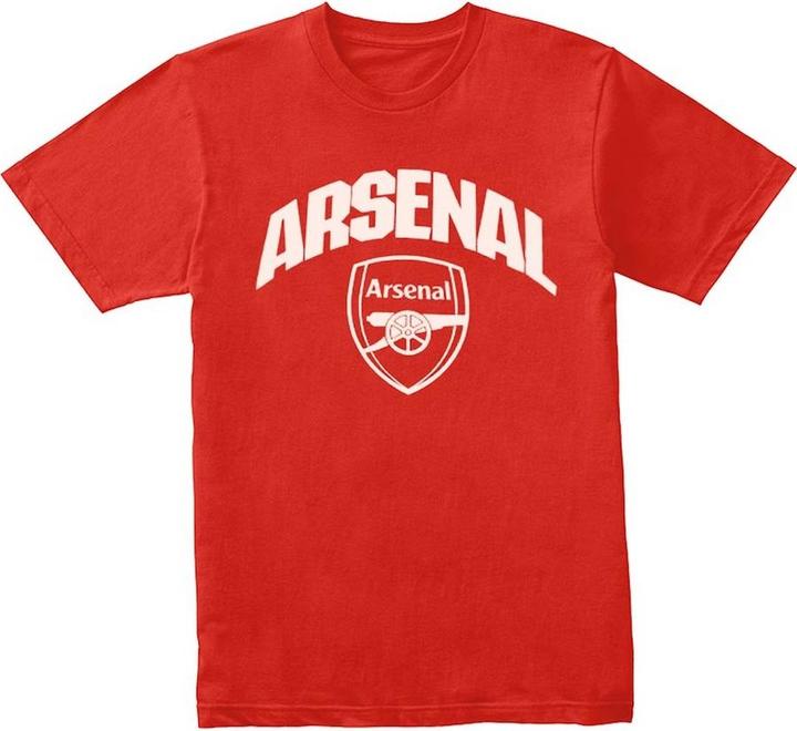 Arsenal FC Adult Wordmark Crest TShirt (XL)