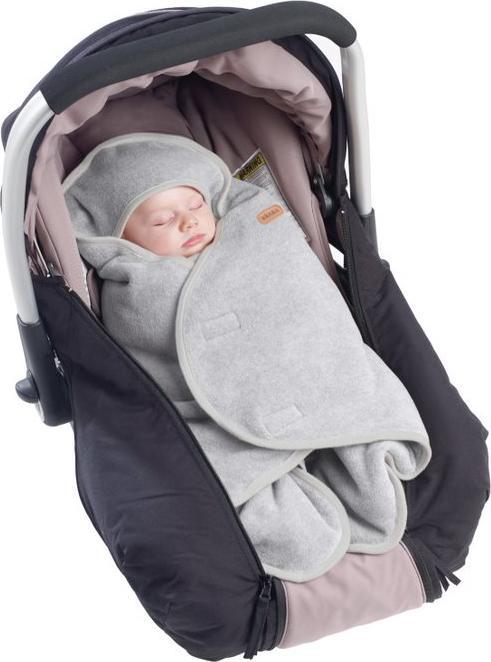 Image du produit Beaba Babynomade double polaire 0-6 m. gris/blanc