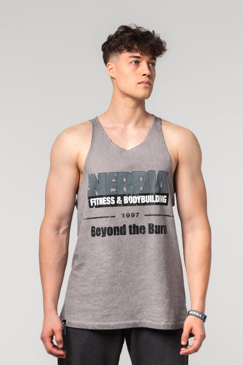 Actual product image Nebbia Washed-off Oversized-Tanktop Max Out 359 - light grey (M)