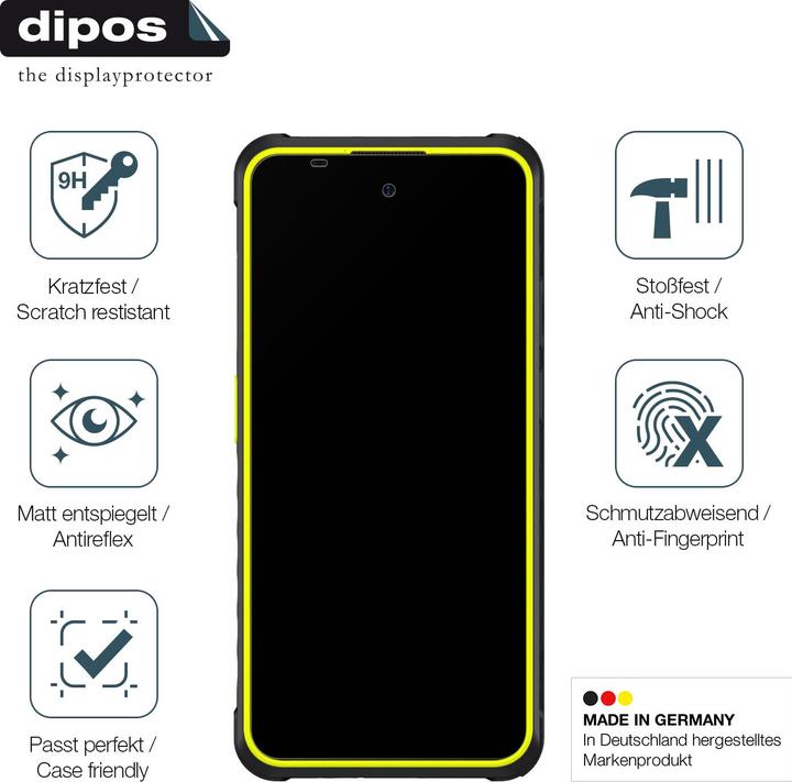 Immagine prodotto Dipos Anti-Shock Pellicola Protettiva opaco (1 Pezzo/i, Ulefone Armor X)