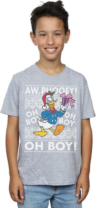 Image du produit Disney - T-shirt DONALD DUCK CHRISTMAS FAIR ISLE - Garçon (128)
