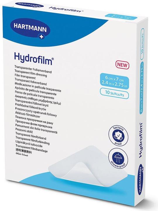 IVF Hartmann Hydrofilm Transparentverband 6x7cm steril (10 x)