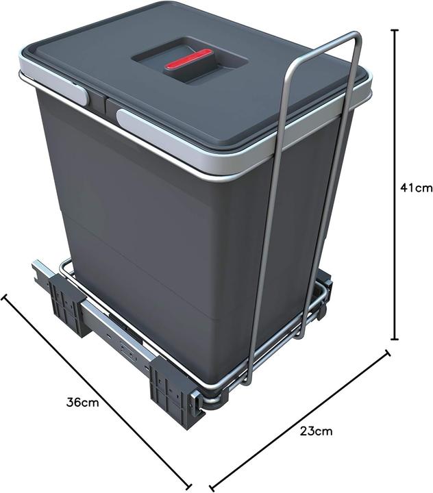 Produktbild Elletipi Ausziehbarer Mülleimer zur Mülltrennung (18 l)