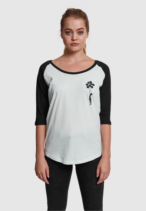 Image du produit Merchcode Ladies Brandalised - Banksy's Graffiti Balloons Raglan Tee (S)