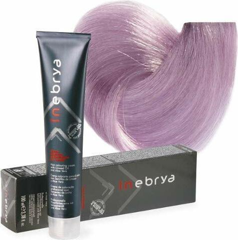 Actual product image Inebrya Colour Hair Colouring Cream - Hair colour 100 ml - (9, 02 Very Light Blonde Violet Pastel)