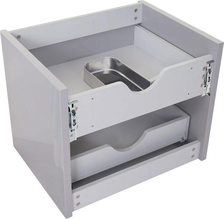 Immagine prodotto Mendler Lavabo + mobiletto, lavabo lavabo, lucido 50x60cm - grigio