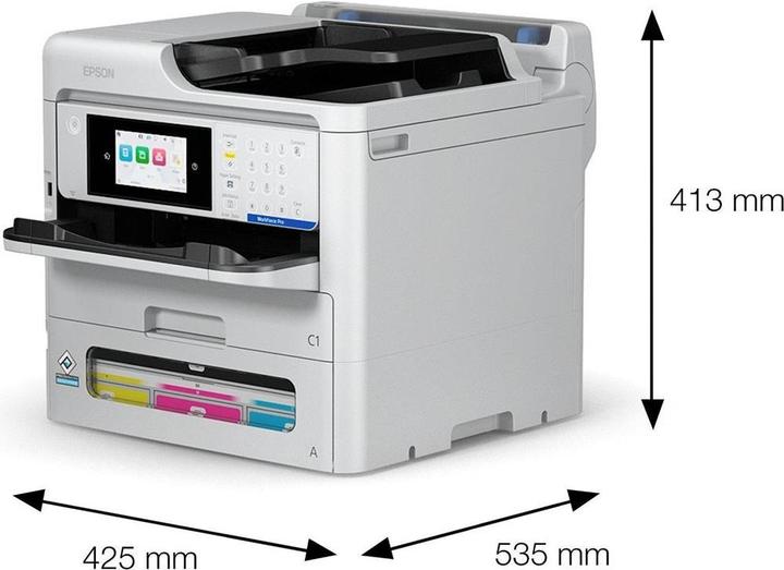 Actual product image Epson WorkForce Pro EM-C800RDWF BAM DIN A4, 4in1, PCL, PS3, ADF, WiFi (Colour)