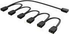 Produktbild Akasa aRGB Splitter-Kabel, 1-zu-6, 3-Pin - schwarz